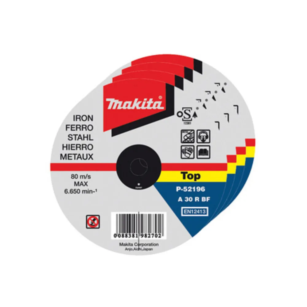 MAKITA CONF.50 DISCHI P/FERRO 115X1 MAKITA CONF.50 DISCHI P/FERRO 115X1