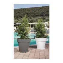 SOTTOVASO D 35 CM P/VASO GEMMA D 50 CM GRIGIO