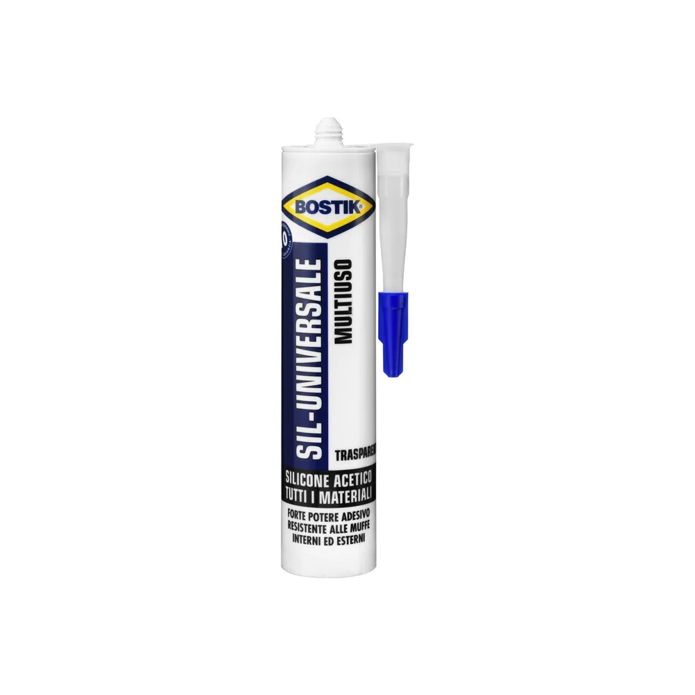 BOSTIK SIL-UNIVERSALE 280 ML TRASPARENTE CARTUC (24 BOSTIK SIL-UNIVERSALE 280 ML TRASPARENTE CARTUC (24