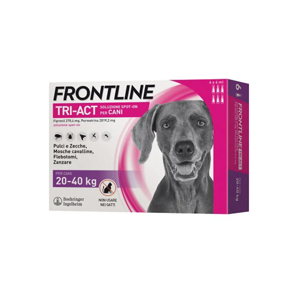 FRONTLINE TRI-ACT 20-40 KG 6 PIPETTE OFF. SPECIALE