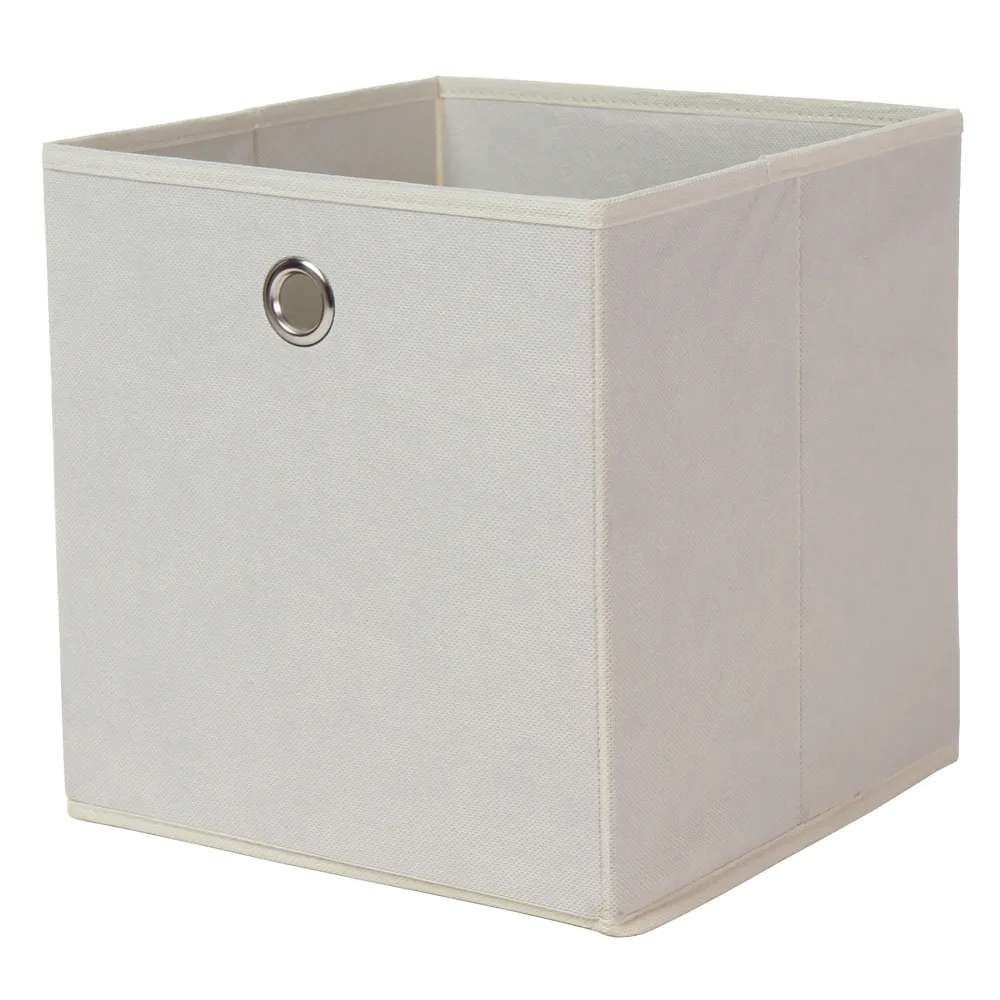 PORTAOGGETTI CUBO 27X27XH28 CM CREMA PORTAOGGETTI CUBO 27X27XH28 CM CREMA