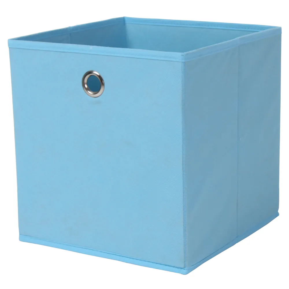PORTAOGGETTI CUBO 27X27XH28 CM AZZURRO PORTAOGGETTI CUBO 27X27XH28 CM AZZURRO