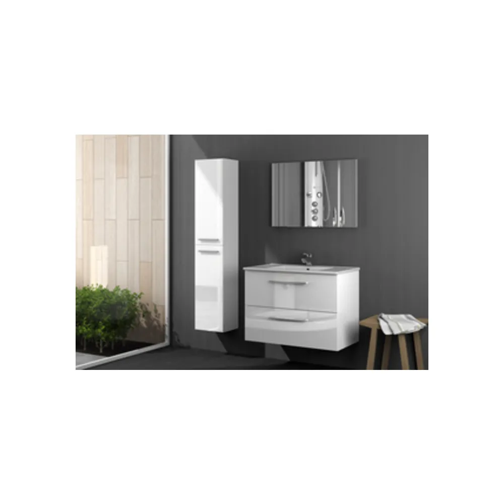 KIT COLONNA BAGNO ARUBA 2 ANTE SOSP. BIANCO KIT COLONNA BAGNO ARUBA 2 ANTE SOSP. BIANCO