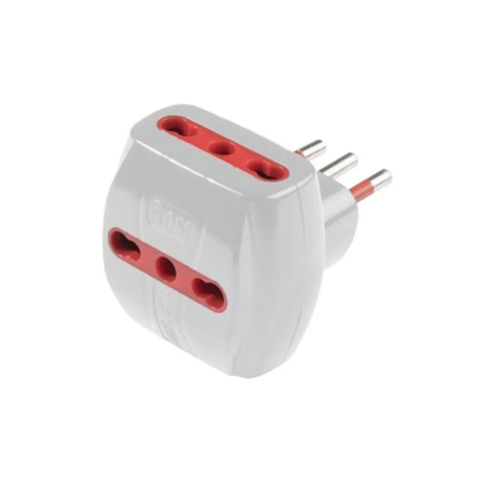 ROSI 78041 ADATTATORE TRIPLO 10A 3PR BIP C/LIMIT ROSI 78041 ADATTATORE TRIPLO 10A 3PR BIP C/LIMIT