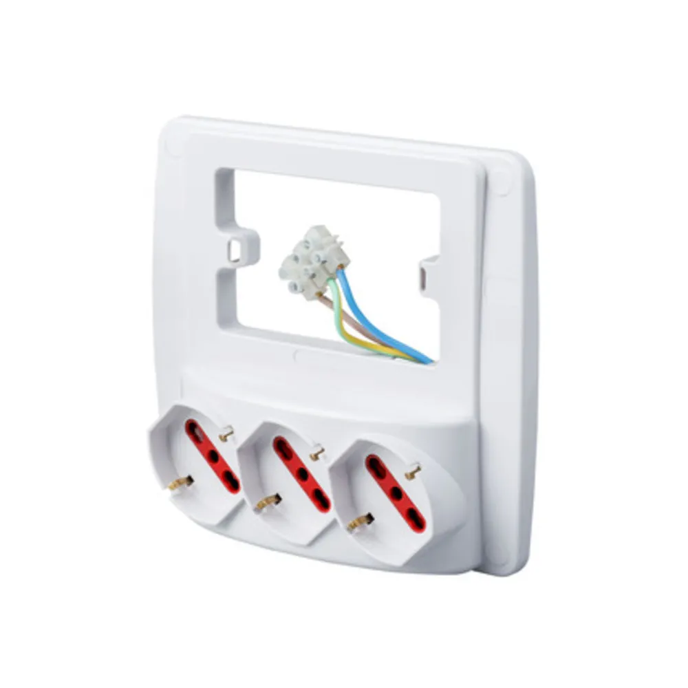 ROSI 94132 MULTIPRESA DA PARETE SMART 3PR BIP-SC ROSI 94132 MULTIPRESA DA PARETE SMART 3PR BIP-SC