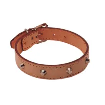 COLLARE P/CANI CUOIO BORCHIATO 40 X 650 MM (6