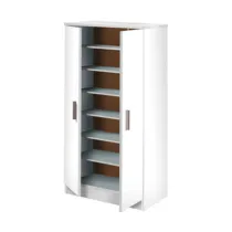 KIT SCARPIERA 2 ANTE + 6 RIPIANI 55X36X108 BIANCO