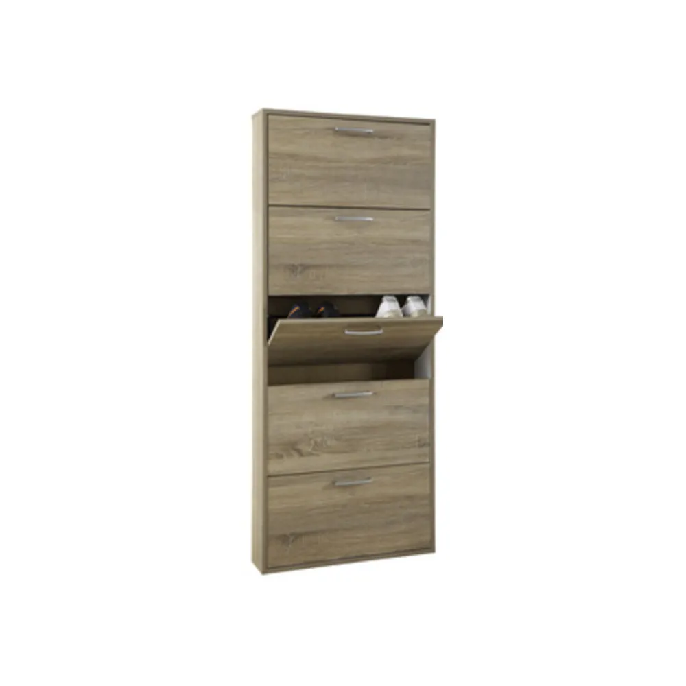 KIT SCARPIERA 5 RIBALTE 65X15X164 ROVERE SCURO KIT SCARPIERA 5 RIBALTE 65X15X164 ROVERE SCURO