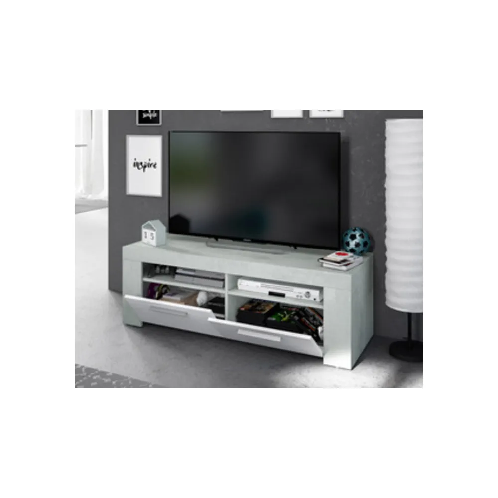 KIT MOBILE TV AMBIT 42X120XH40 CM BIANCO CEMENTO KIT MOBILE TV AMBIT 42X120XH40 CM BIANCO CEMENTO