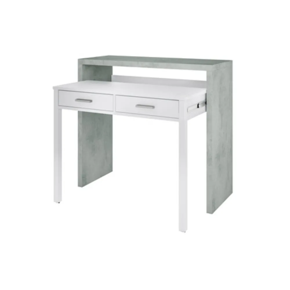KIT SCRIVANIA ESTENSIBILE 99X36X88H BIANCO CEM. KIT SCRIVANIA ESTENSIBILE 99X36X88H BIANCO CEM.