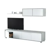 KIT PARETE ATTREZZATA ALIDA 41X200XH43 CM BCO CEM.