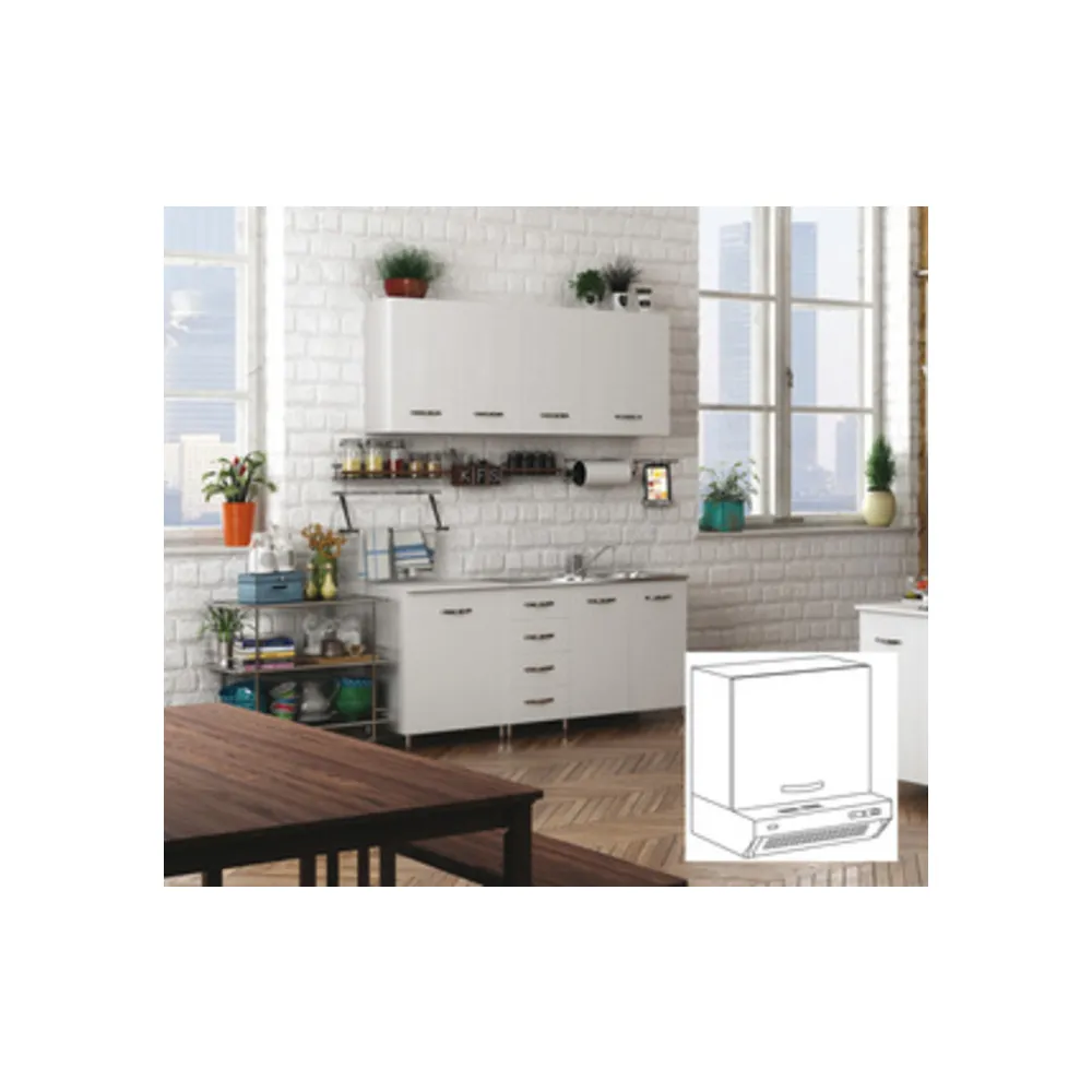 KIT CUCINA PENSILE 1 ANTA SOPRACAPPA 60X32XH49 CM BIANCO KIT CUCINA PENSILE 1 ANTA SOPRACAPPA 60X32XH49 CM BIANCO