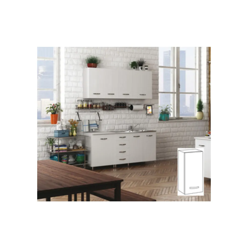 KIT CUCINA PENSILE 1 ANTA 40X30XH72 CM BIANCO   .