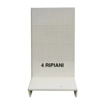 SCAFFALE A PARETE 200X40X205H GRIGIO 4 RIPIAN