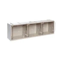 MADIA 3 CASSETTI CRISTAL BOX 600X155XH175 MM