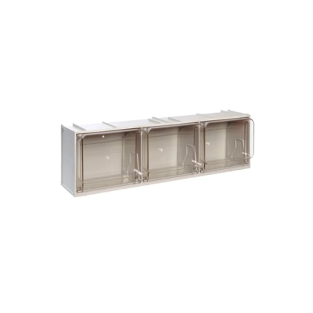 MADIA 3 CASSETTI CRISTAL BOX 600X155XH175 MM