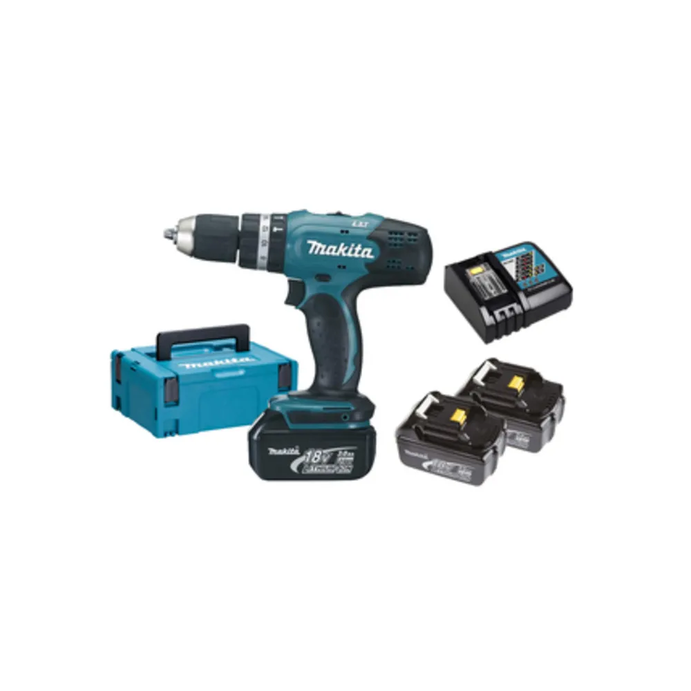 MAKITA TRAPANO C/PERCUSSIONE DHP453RF3J 18V LXT MAKITA TRAPANO C/PERCUSSIONE DHP453RF3J 18V LXT