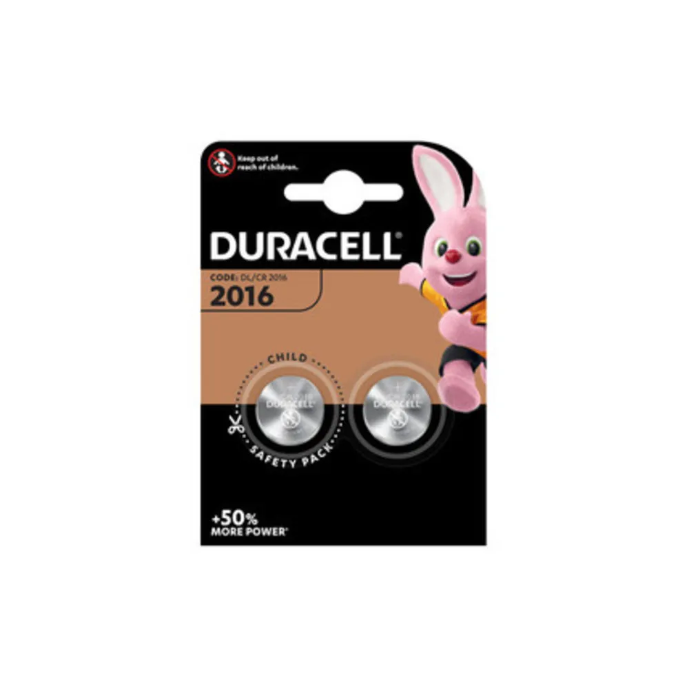 DURACELL BATTERIA A BOTTONE CR2016 BL 2 PZ (10 DURACELL BATTERIA A BOTTONE CR2016 BL 2 PZ (10