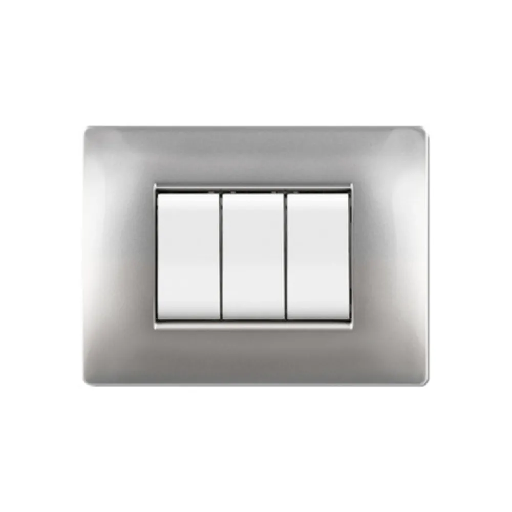 PLACCA LIFE Q LIVING PLAST ALLUMINIO CHIARO 7P PLACCA LIFE Q LIVING PLAST ALLUMINIO CHIARO 7P