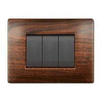 PLACCA LIFE Q LIVING PLAST LEGNO SCURO  4P
