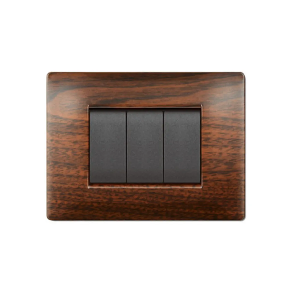 PLACCA LIFE Q LIVING PLAST LEGNO SCURO  7P