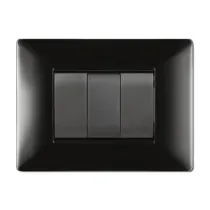 PLACCA LIFE Q LIVING PLAST NERO         4P