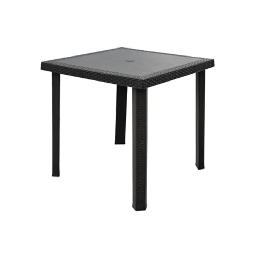 TAVOLO RATTAN FIGARO 80X80XH72CM ANTRACITE TAVOLO RATTAN FIGARO 80X80XH72CM ANTRACITE