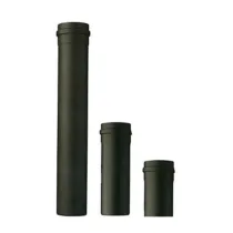 TUBO P/STUFA A PELLET H 100 CM D  8 CM NERO OPACO (6