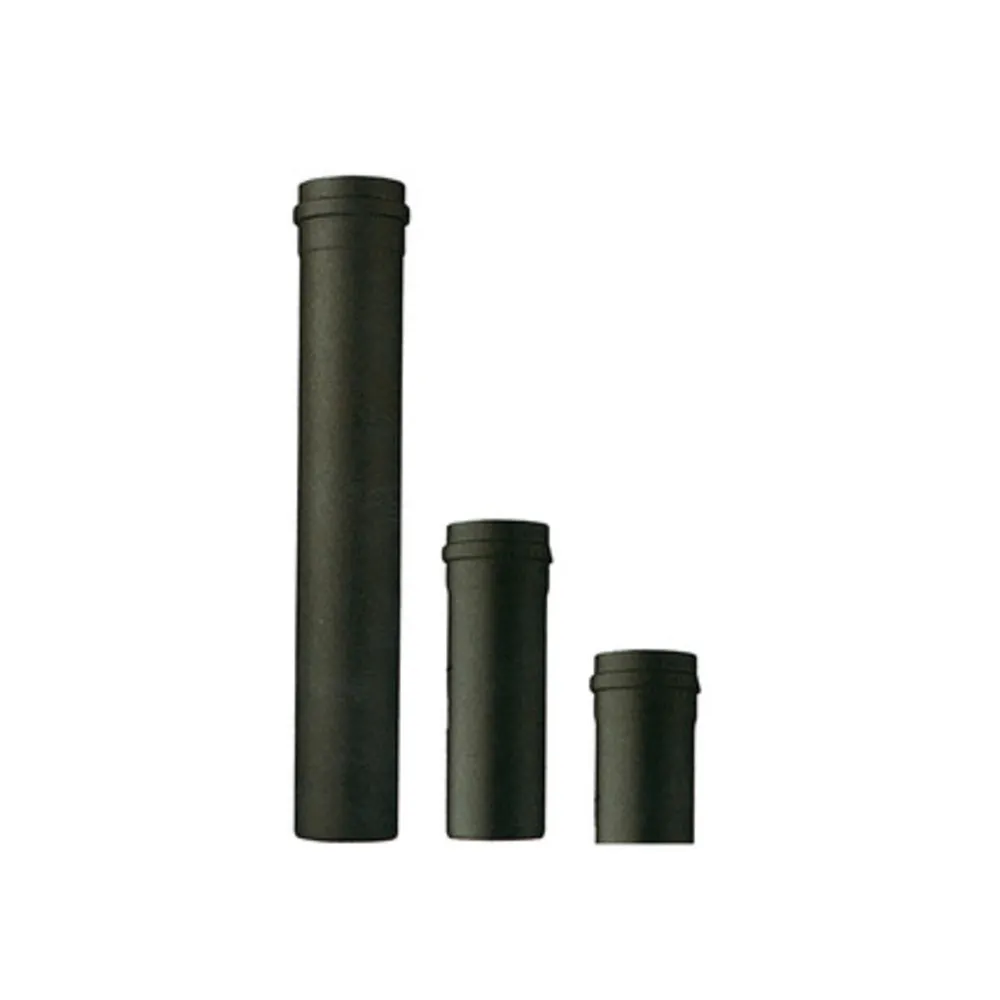 TUBO P/STUFA A PELLET H 100 CM D 8 CM NERO OPACO (6 TUBO P/STUFA A PELLET H 100 CM D 8 CM NERO OPACO (6