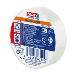 NASTRO ISOLANTE CERTIFICATO BIANCO 10MTX15MM (10