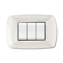 PLACCA LIFE LIVING PLAST BIANCO 3P CORNICE BIANCO (10