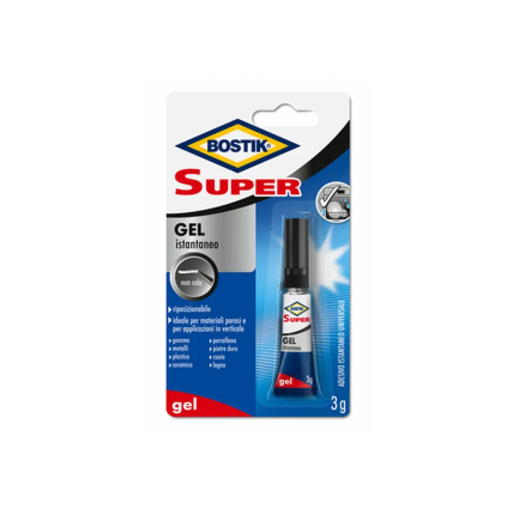 BOSTIK SUPER GEL ISTANTANEO 3 G BLISTER (12