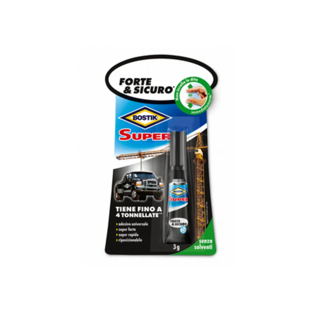 BOSTIK SUPER FORTE SICURO 3 G BLISTER (12 BOSTIK SUPER FORTE SICURO 3 G BLISTER (12