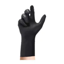 GUANTI NITRILE NERO CAT. III 30 CM TG. L 50 PZ SPESSORATO