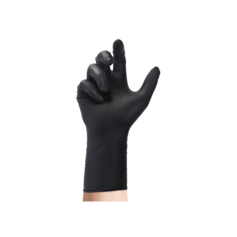 GUANTI NITRILE NERO CAT. III 30 CM TG. L 50 PZ SPESSORATO GUANTI NITRILE NERO CAT. III 30 CM TG. L 50 PZ SPESSORATO