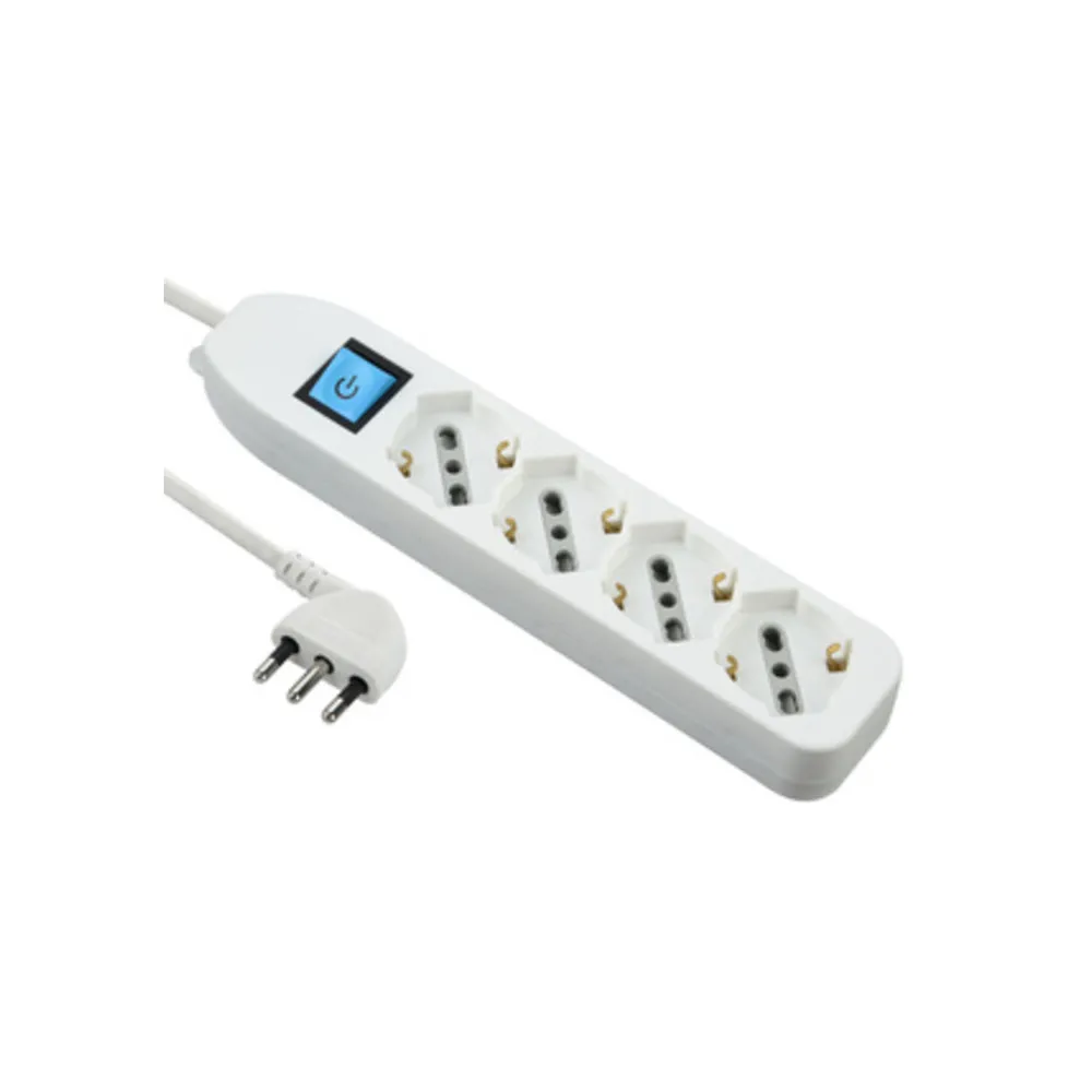 MULTIPRESA 4P BIP/SCHUKO+INTERR BIANCO FIG.8 MULTIPRESA 4P BIP/SCHUKO+INTERR BIANCO FIG.8