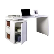 KIT SCRIVANIA CM.140X69X74H BIANCO LUCIDO