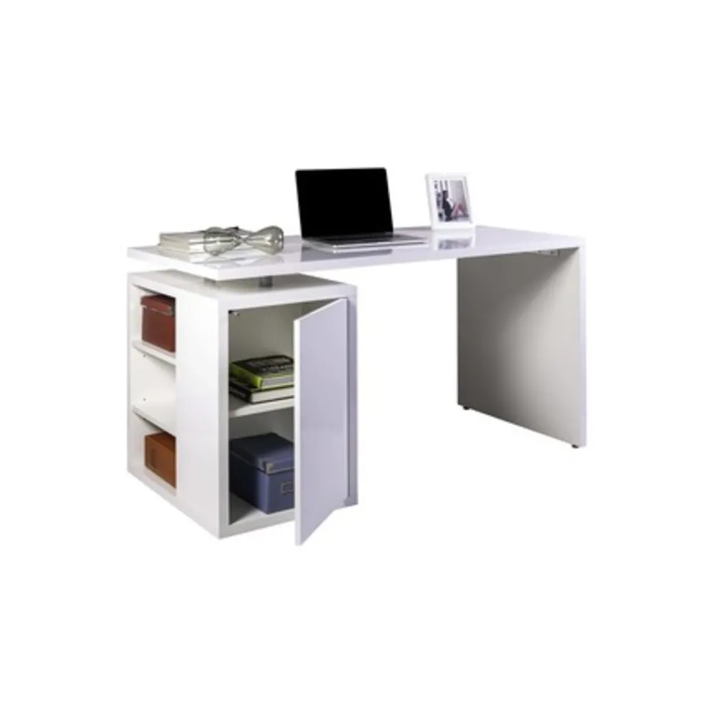 KIT SCRIVANIA CM.140X69X74H BIANCO LUCIDO KIT SCRIVANIA CM.140X69X74H BIANCO LUCIDO