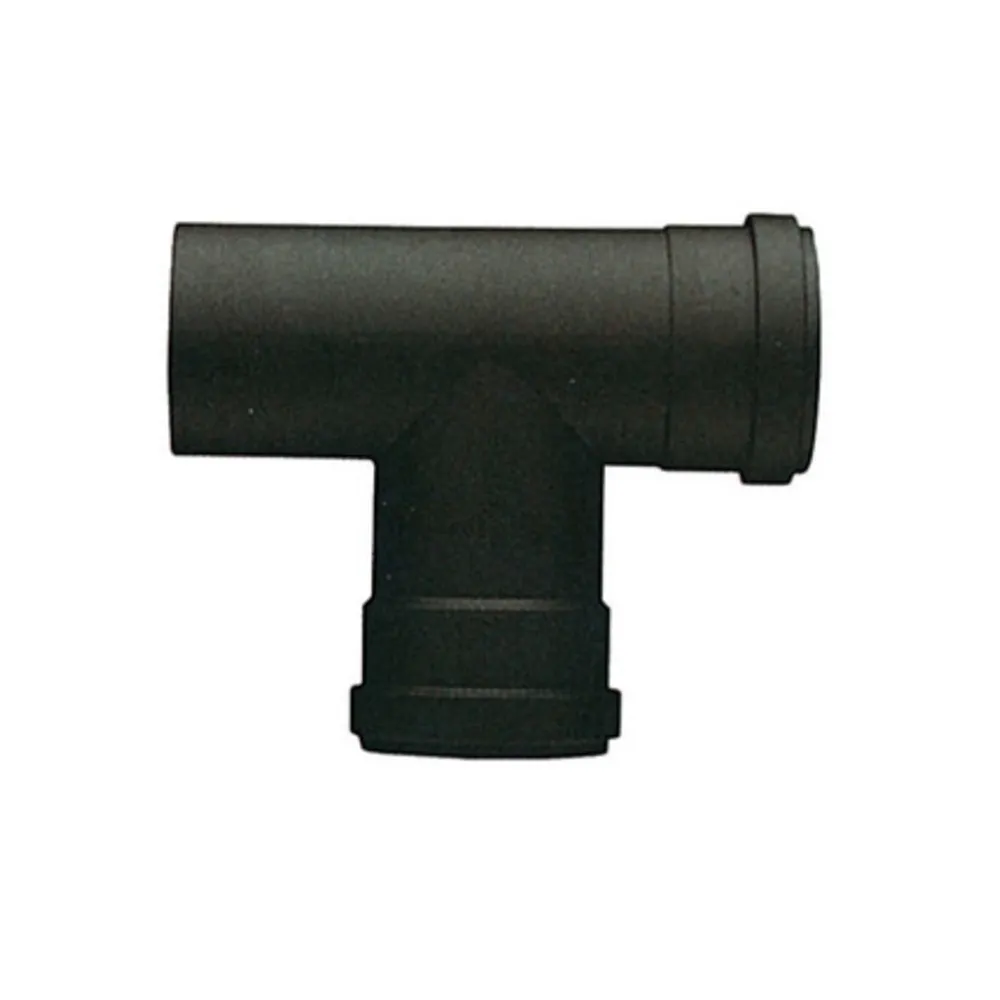 RACCORDO A T P/STUFA A PELLET ATTACCO FFM D 8 CM NERO OPACO RACCORDO A T P/STUFA A PELLET ATTACCO FFM D 8 CM NERO OPACO