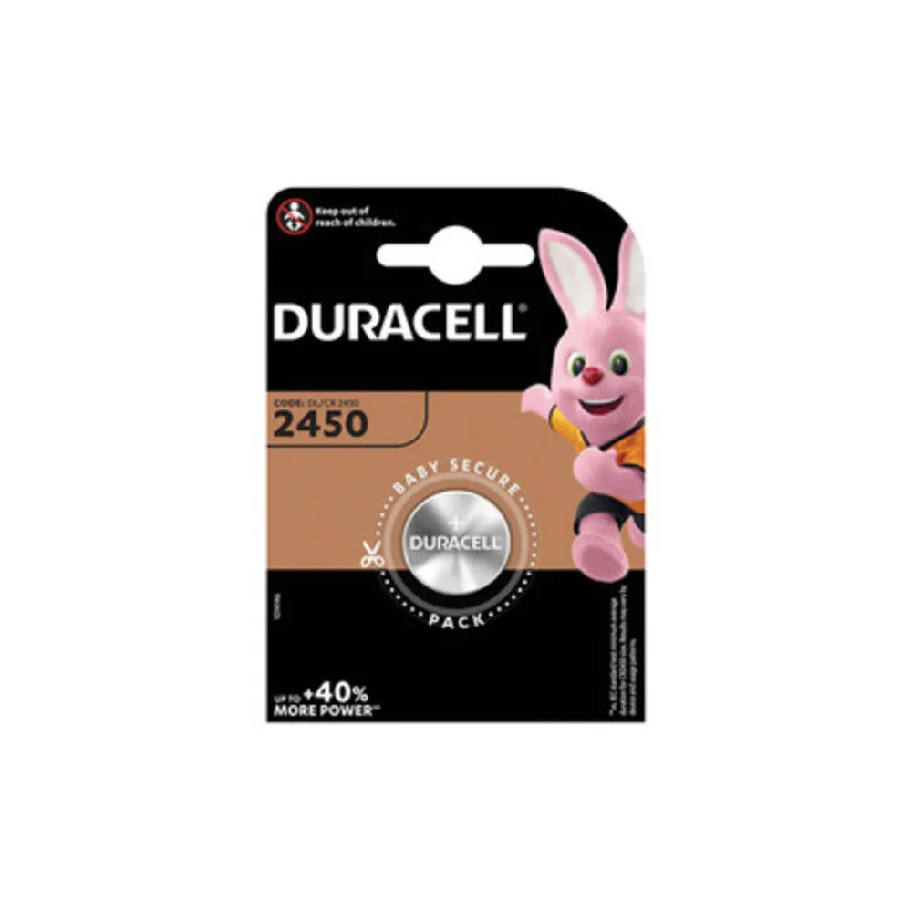 DURACELL BATTERIA A BOTTONE CR2450 BL 1 PZ (10 DURACELL BATTERIA A BOTTONE CR2450 BL 1 PZ (10