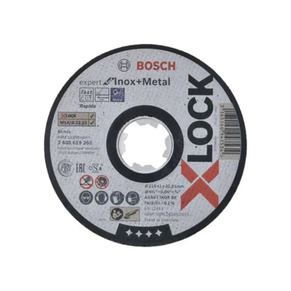 BOSCH-A DISCO P/INOX XLOCK D 115X1