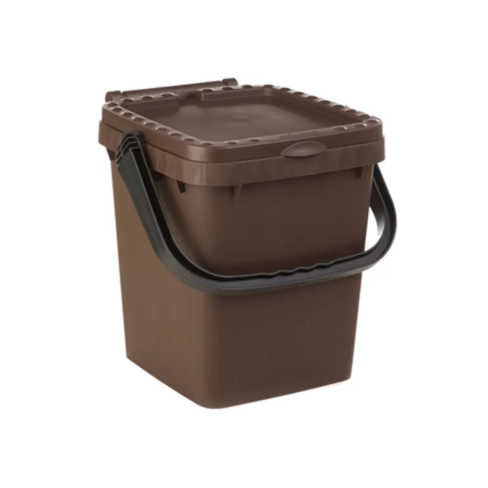 PATTUMIERA 10 L ECOPLUS C/MANIGLIA MARRONE (12 PATTUMIERA 10 L ECOPLUS C/MANIGLIA MARRONE (12