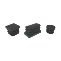 BL PUNTALE ALETTATO TONDO 26 MM NERO 8 PZ