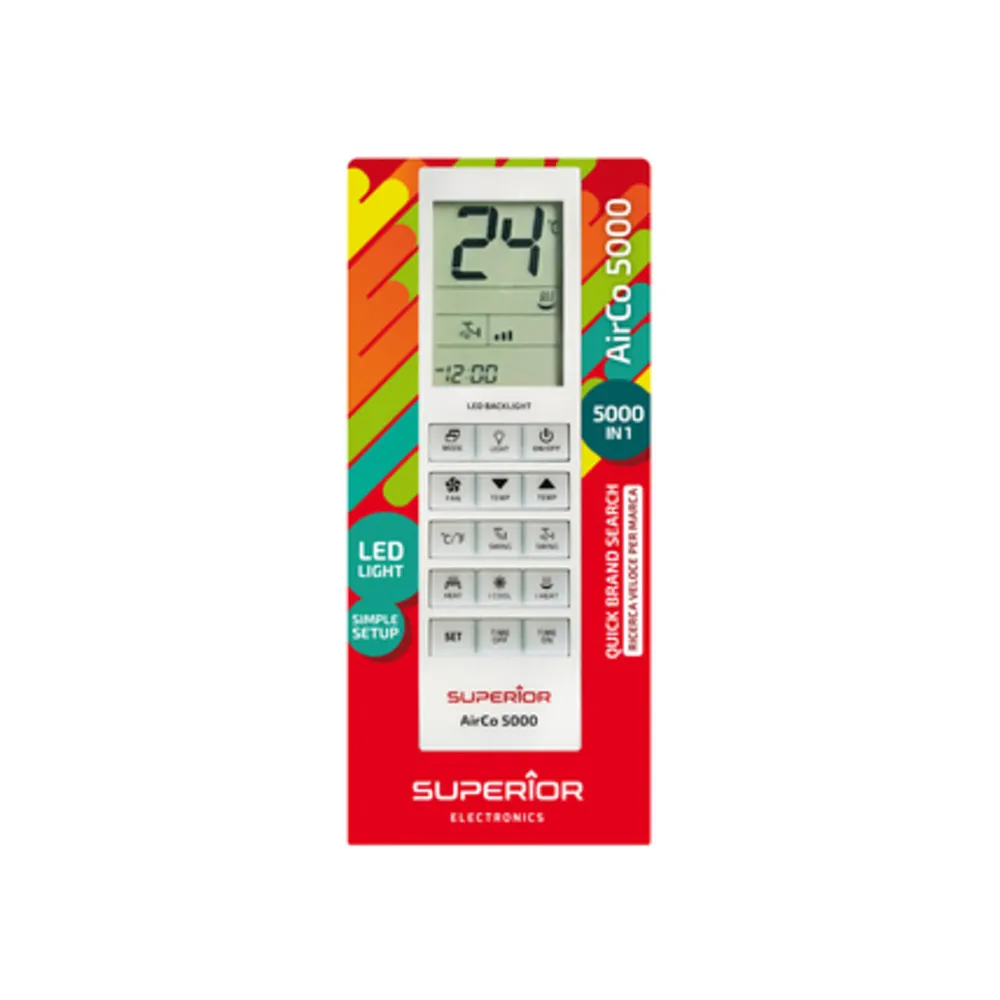 TELECOMANDO CLIMATIZZATORE UNIVERSALE SUPERIOR TELECOMANDO CLIMATIZZATORE UNIVERSALE SUPERIOR