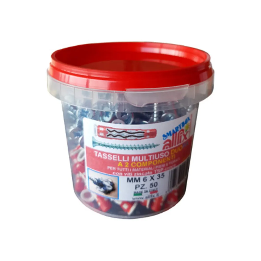TASSELLO DUO FIX C/VITE 6X35 MM CONF 50 PZ TASSELLO DUO FIX C/VITE 6X35 MM CONF 50 PZ