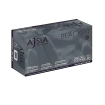 GUANTI NITRILE MONOUSO 'BLACKFIT' gr 3,5 - tg. XL