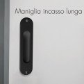 MANIGLIA INCASSO LUNGA NERA