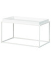 TAVOLINO METALLO 80X45X45 CM BIANCO